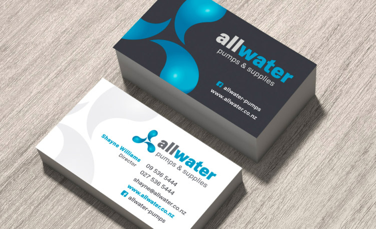 Allwater business cards