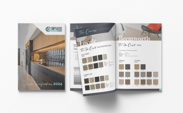 Emphasis Homes Specifications Brochure Design