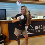Me with all my fishing comp prizes.