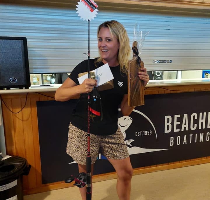 Me with all my fishing comp prizes.